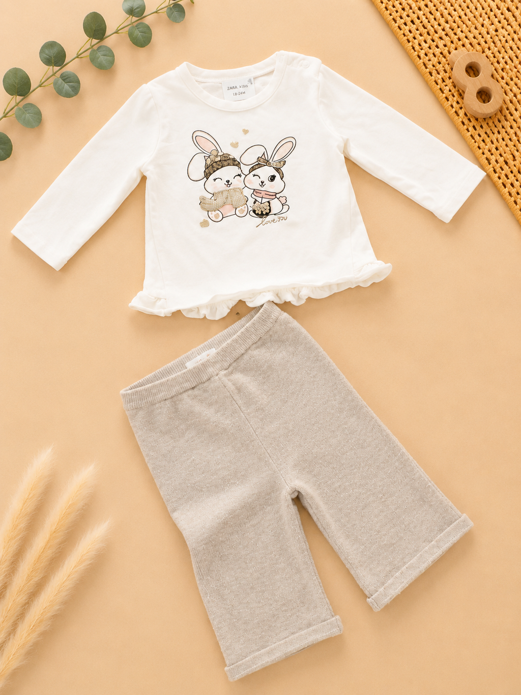 Manor Baby Set mit Häschenmotiv