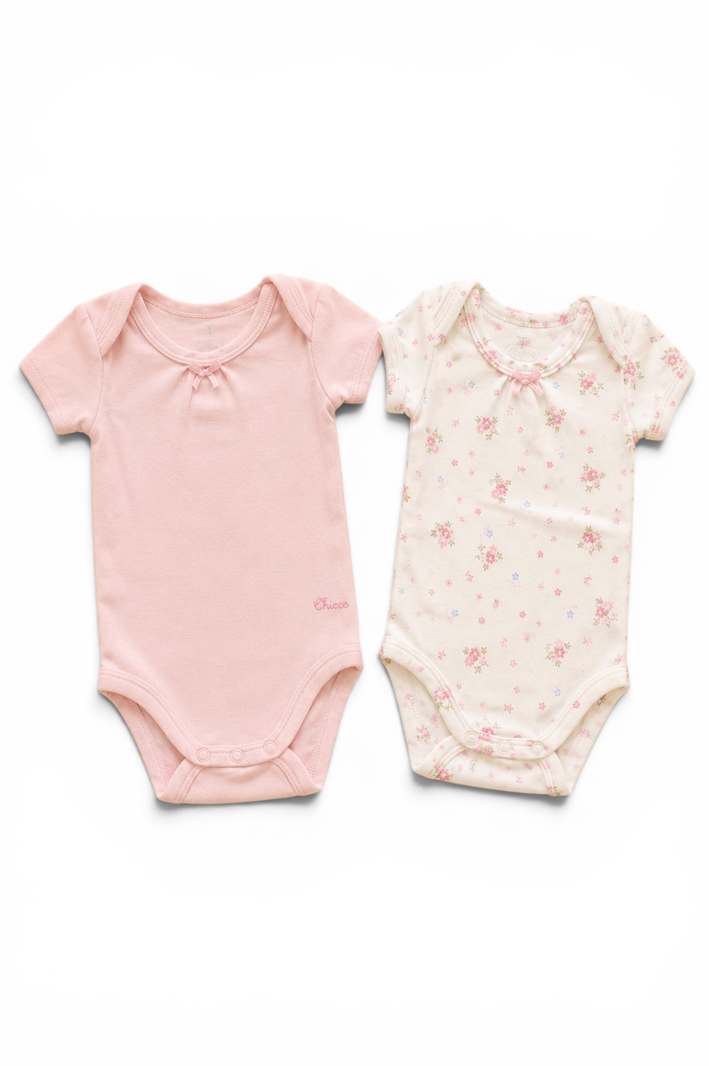Chicco 2er-Set Kurzarmbodys Rosa