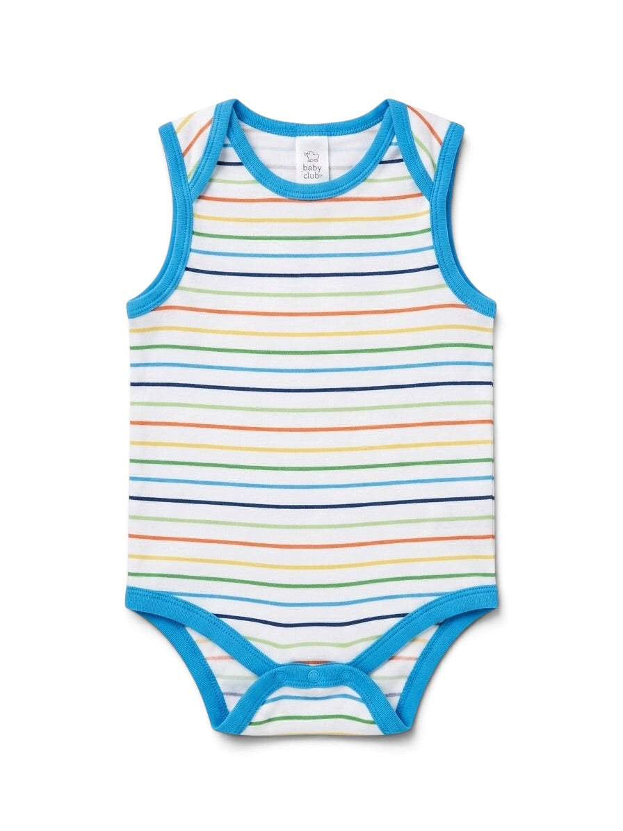 Baby Club Gestreifter Baby Body Bunt