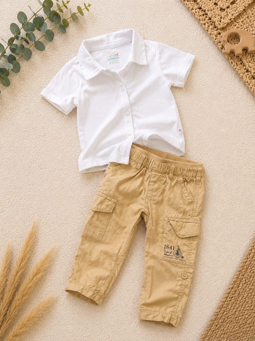 Poloshirt mit moncoeur Hose Set