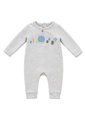 Baby Overall Grau mit Schneckenmotiv