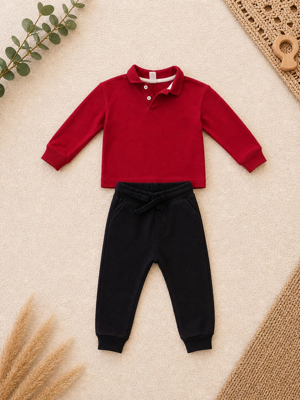 Kinder Set Polo Pullover & Hose H&M