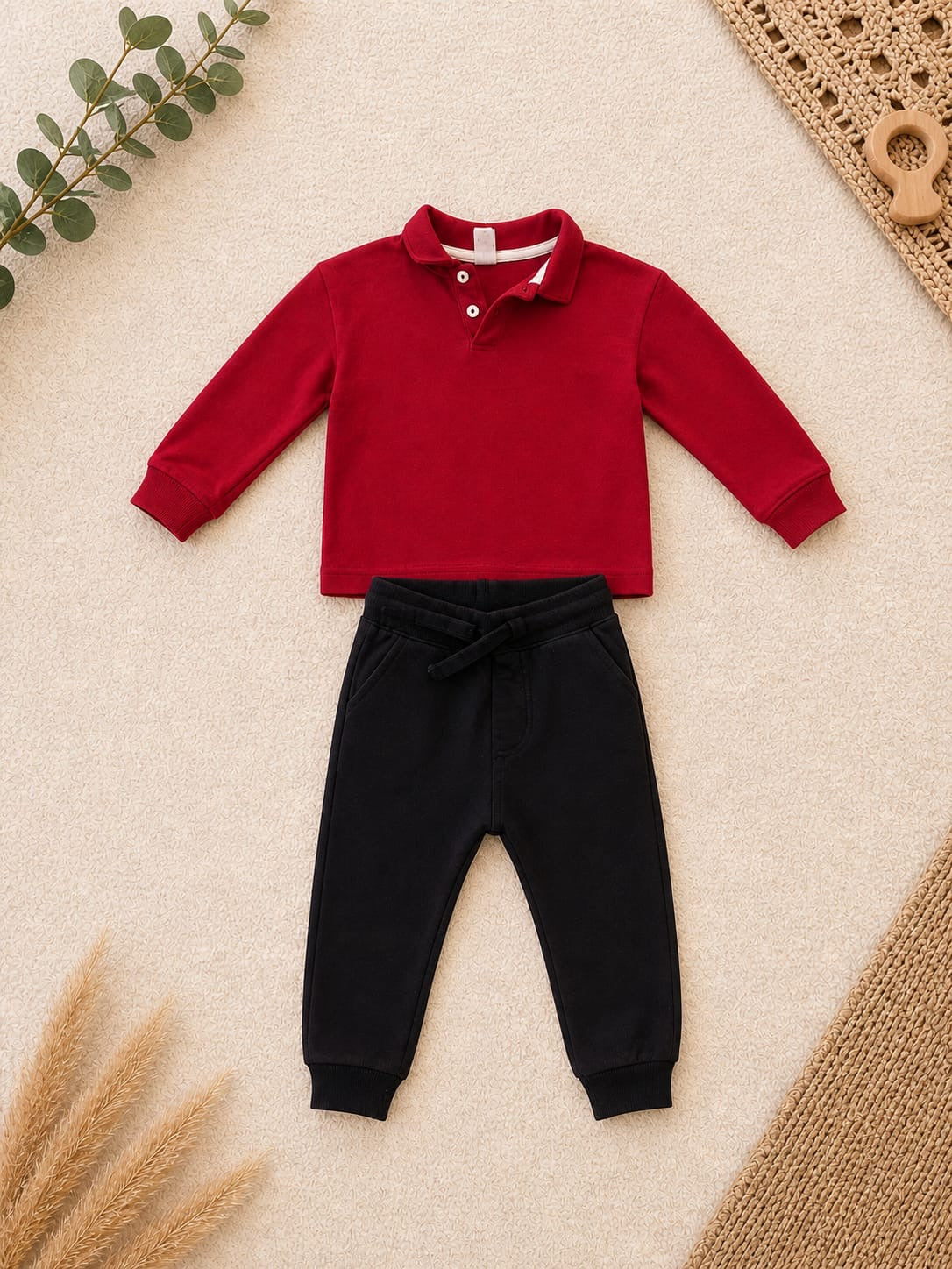 Kinder Set Polo Pullover & Hose H&M