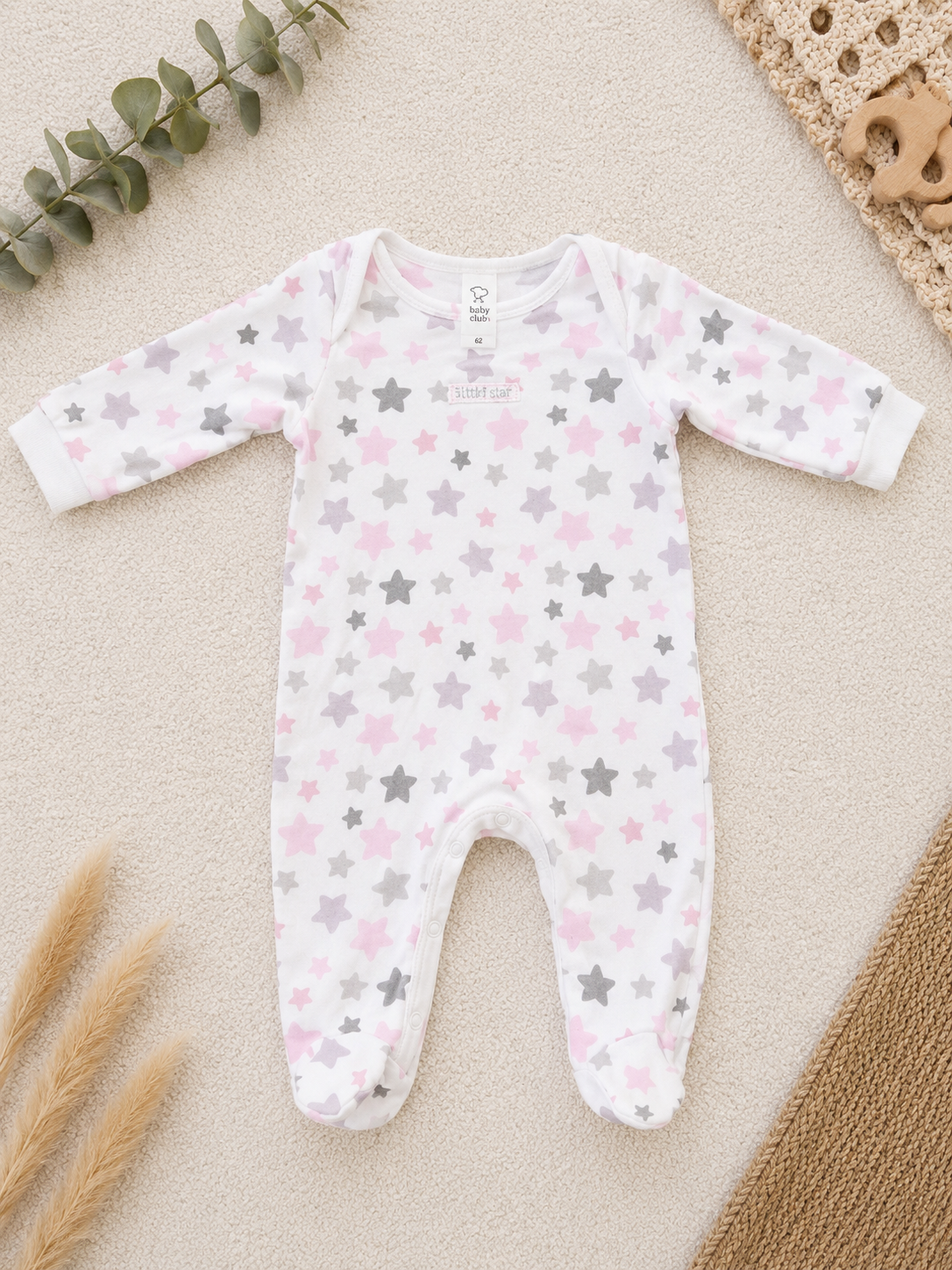 Strampler mit Sternen (Baby Club)