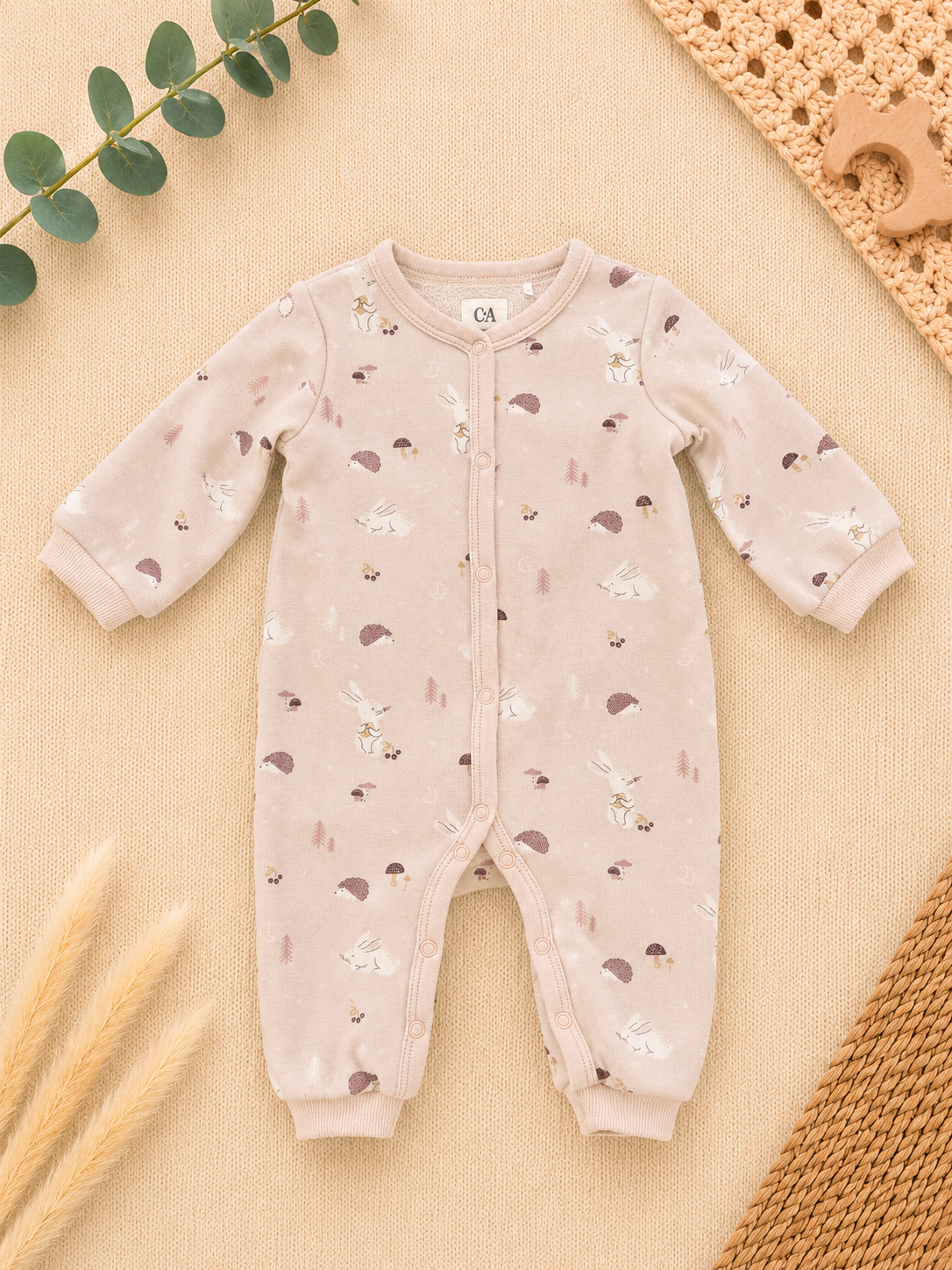 C&A Babystrampler Waldtiere