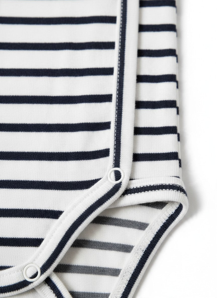 H&M Wickelbody Gestreift Langarm