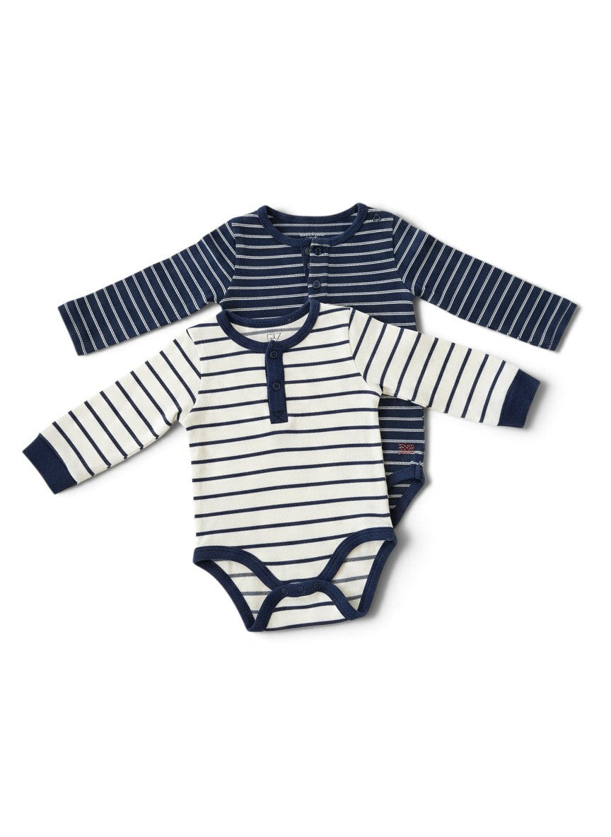 2er-Pack Body Gestreift langarm