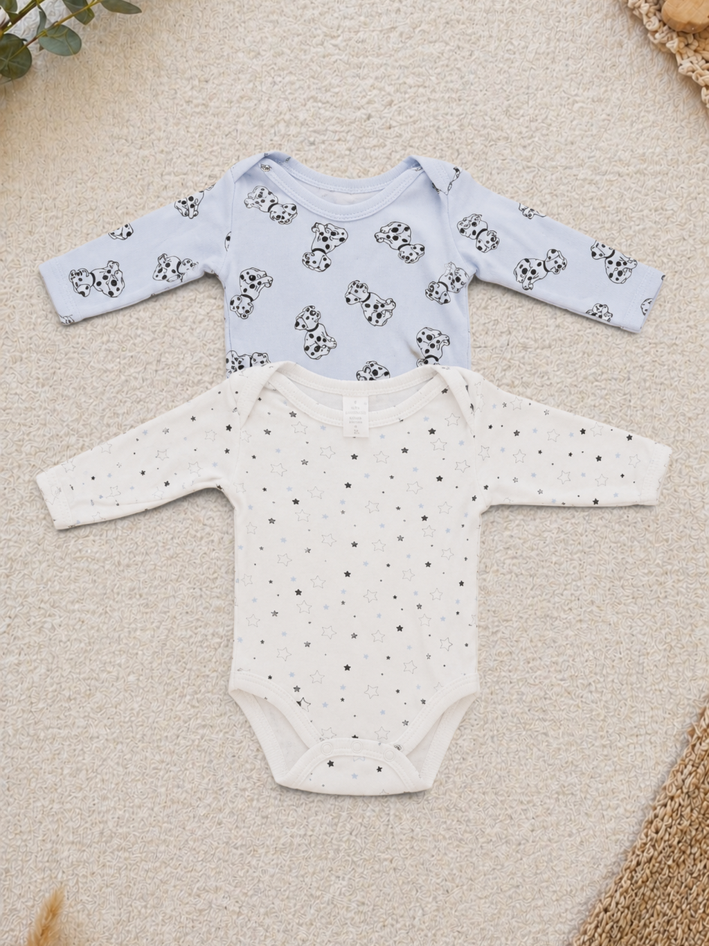 2er-Pack Body Hellblau & Creme