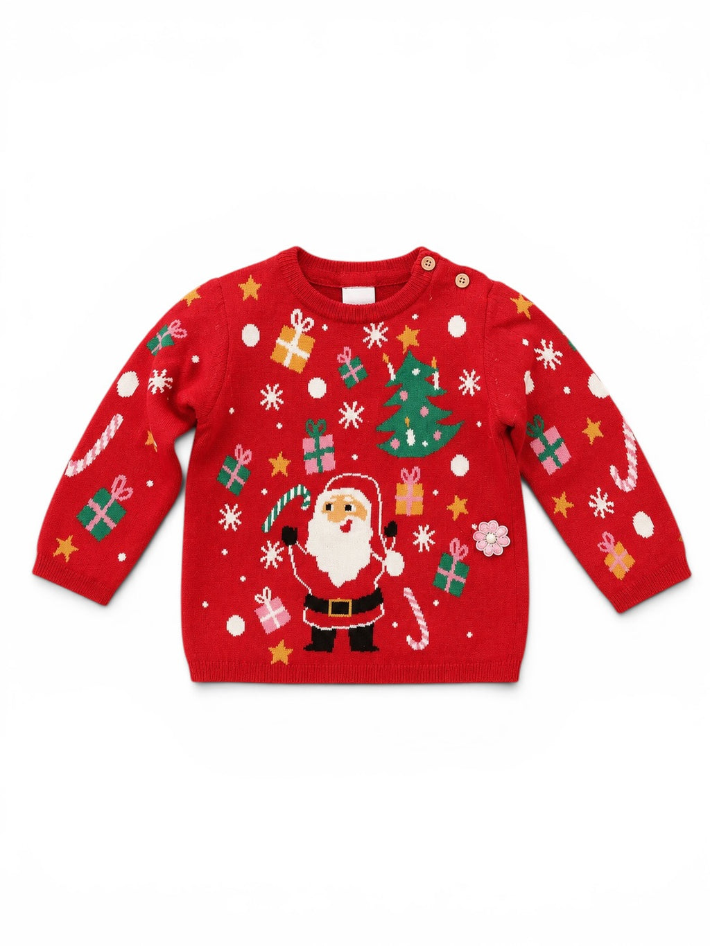H&M Weihnachtspullover Rot