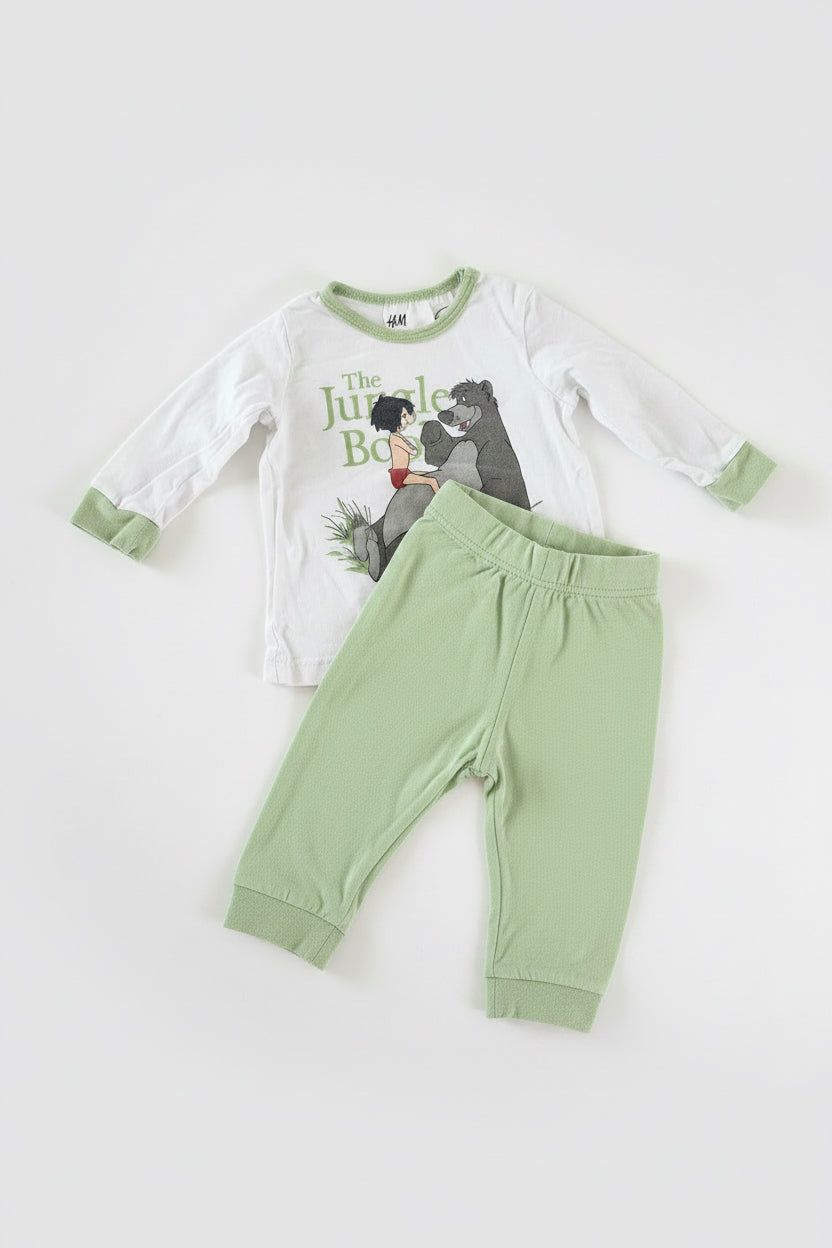 H&M Dschungelbuch Set Weiss/Grün