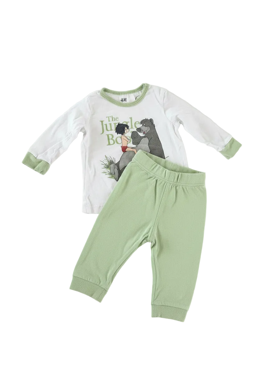H&M Dschungelbuch Set Weiss/Grün