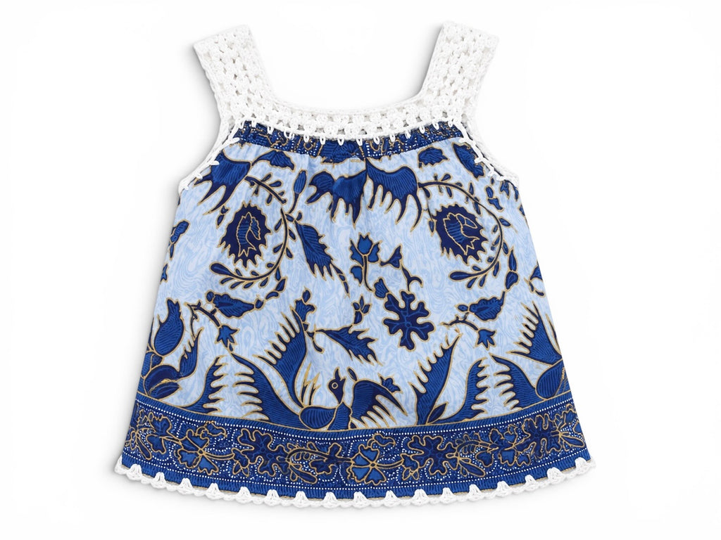Sommerkleid Blau Weiss