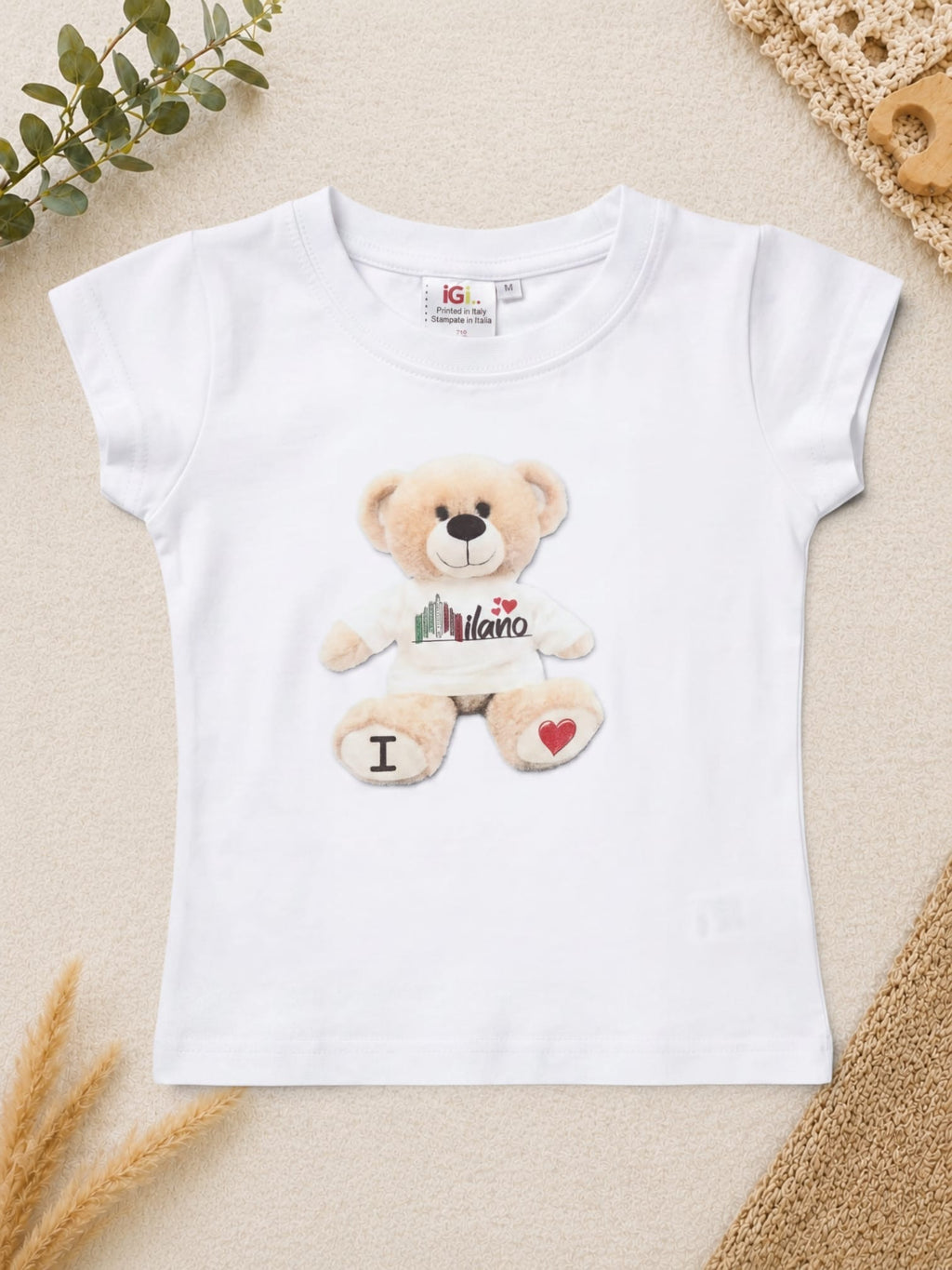 T-Shirt Milano mit Teddy-Motiv