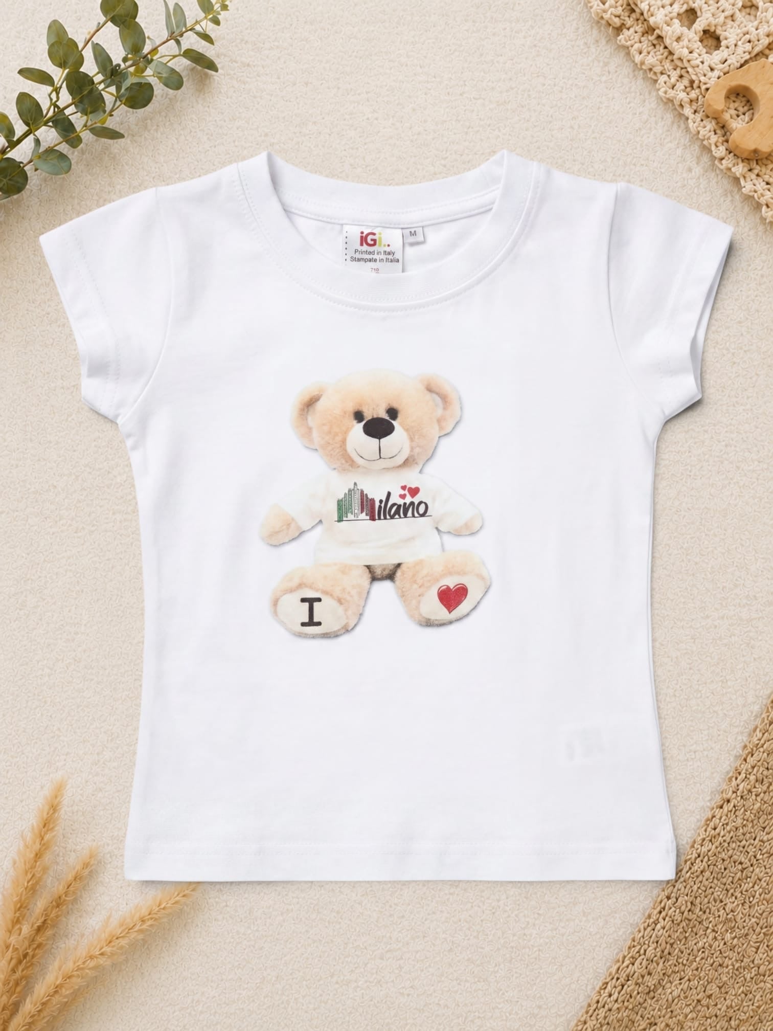 T-Shirt Milano mit Teddy-Motiv