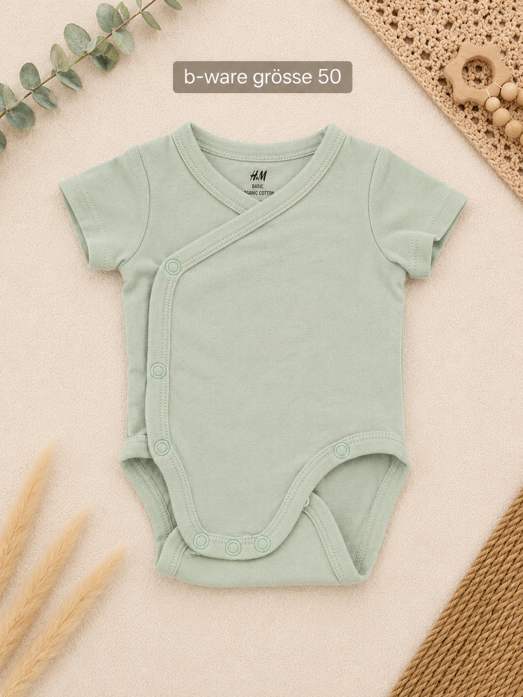 H&M Baby-Wickelbody Mintgrün