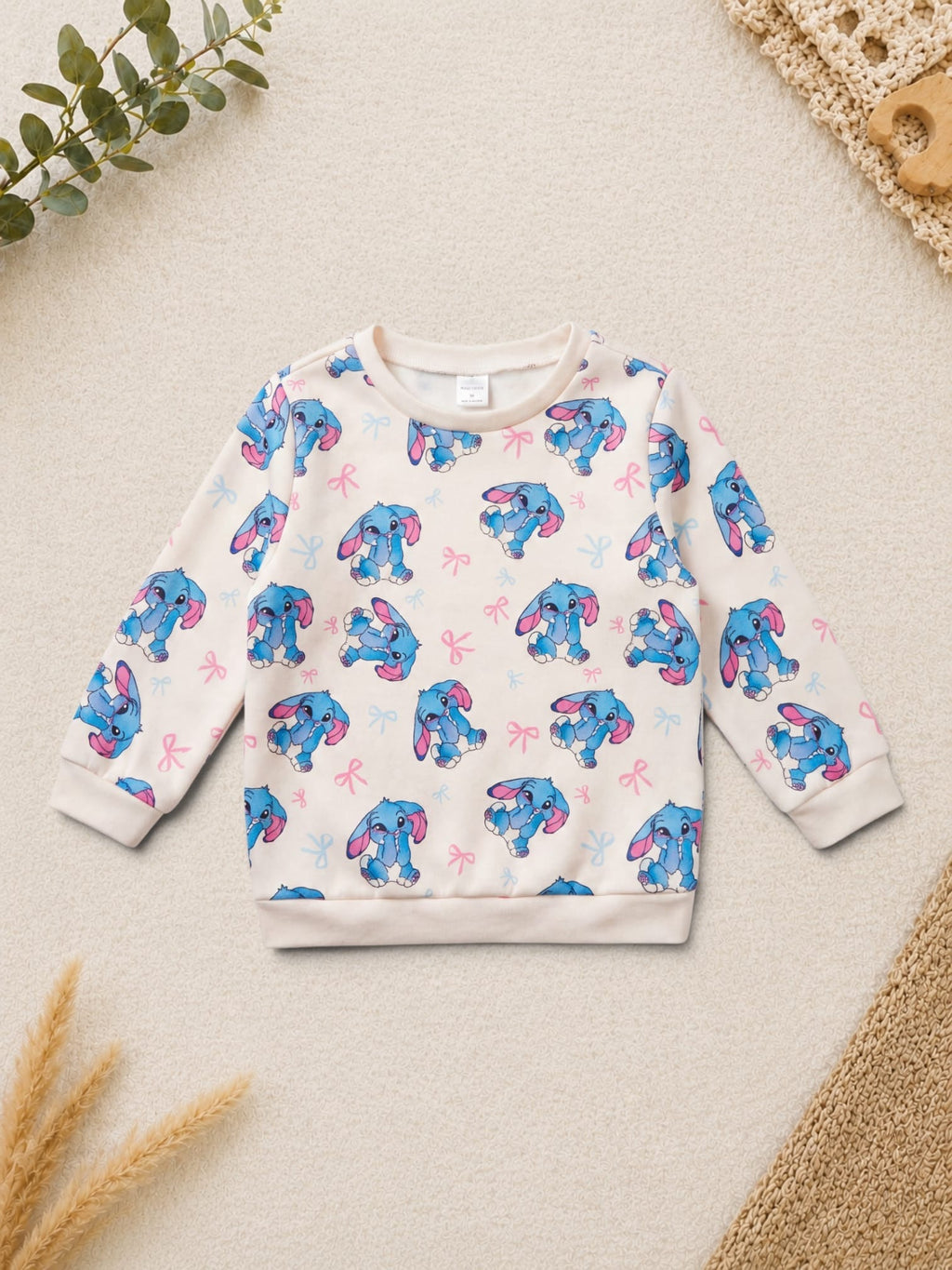Sweatshirt mit Elefanten-Print