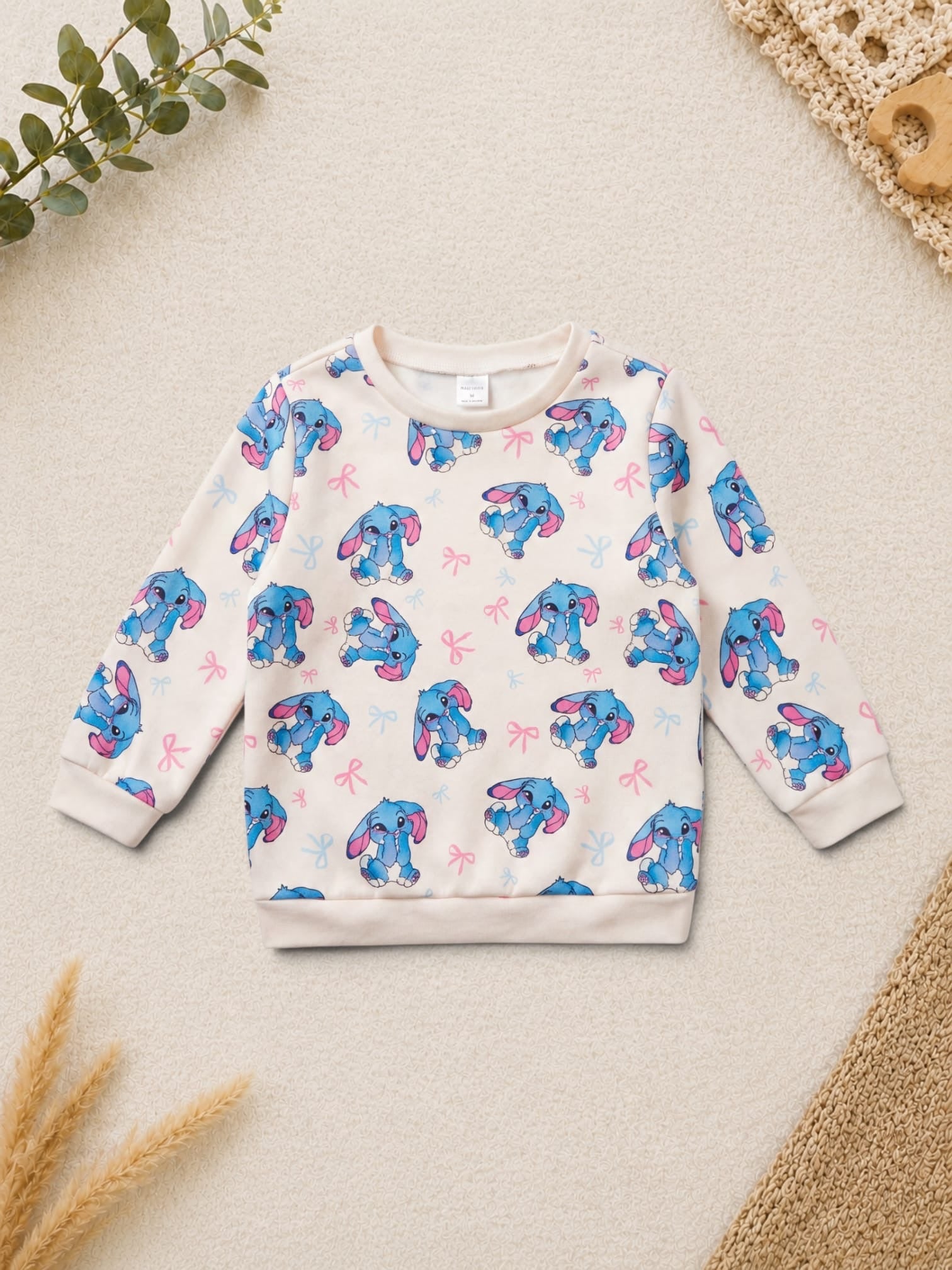 Sweatshirt mit Elefanten-Print