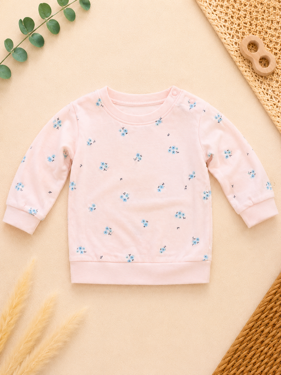 Baby Club Sweatshirt Rosa Blumen