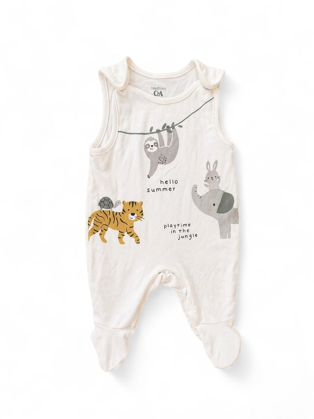Baby Strampler Jungle – Creme