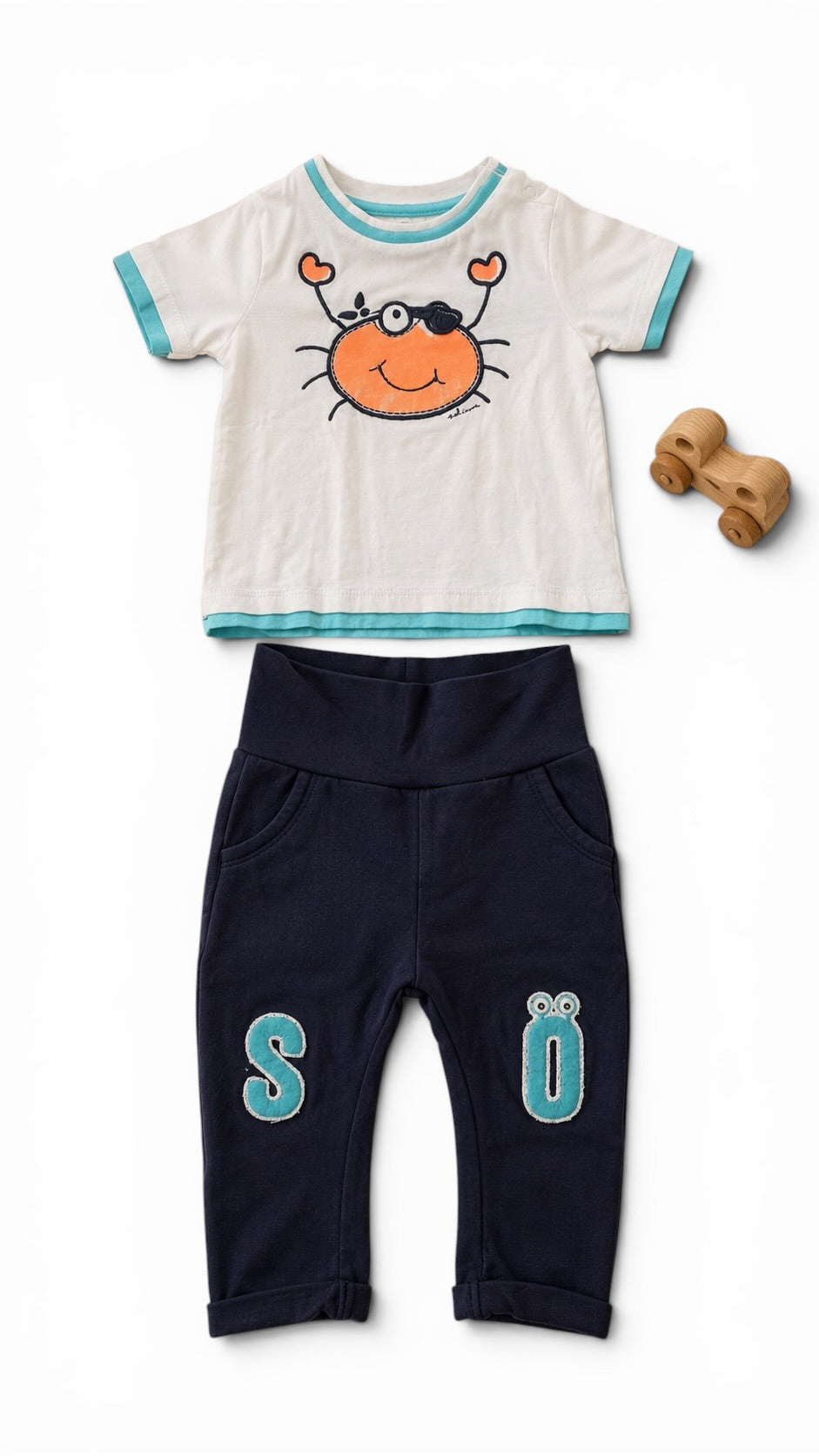 Süßes Sommer-Set mit lustigem Krebs-Motiv S.Oliver