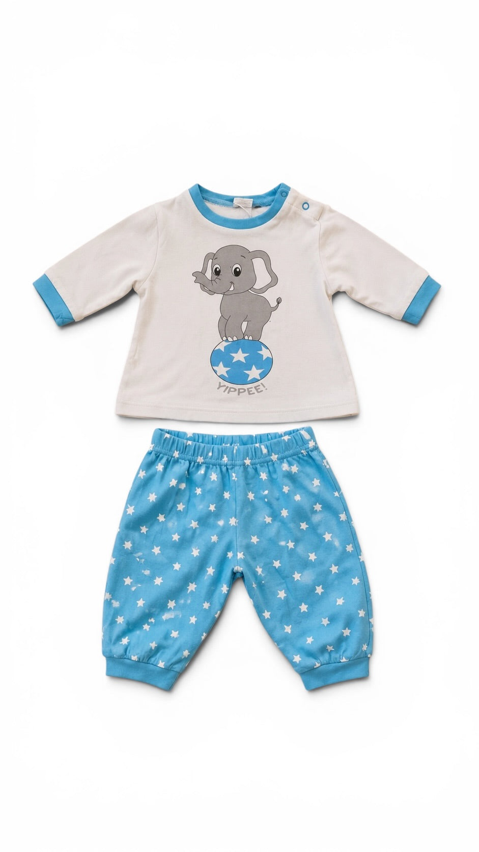 Süßes Babyset mit Elefantenmotiv