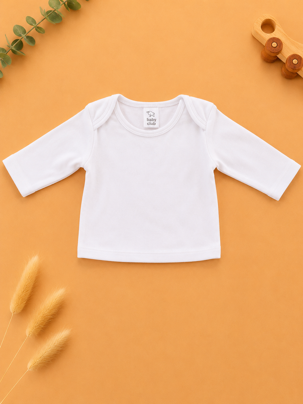 Weisses Langarmshirt