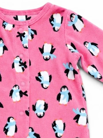 Strampler Pink Pinguine