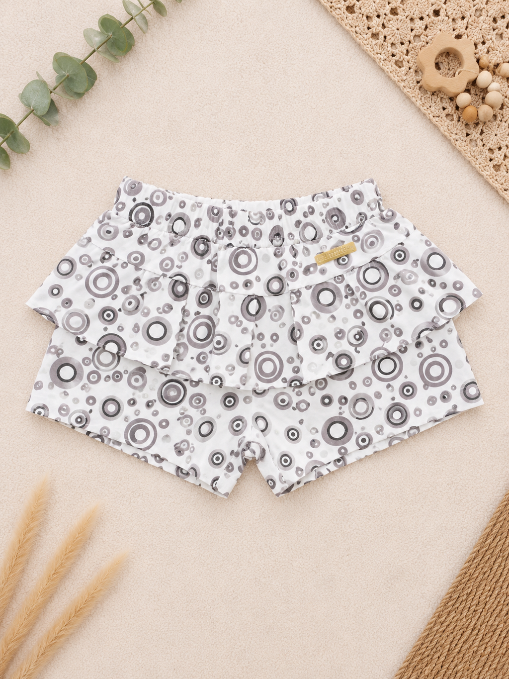 Gemusterter Rock-Shorts