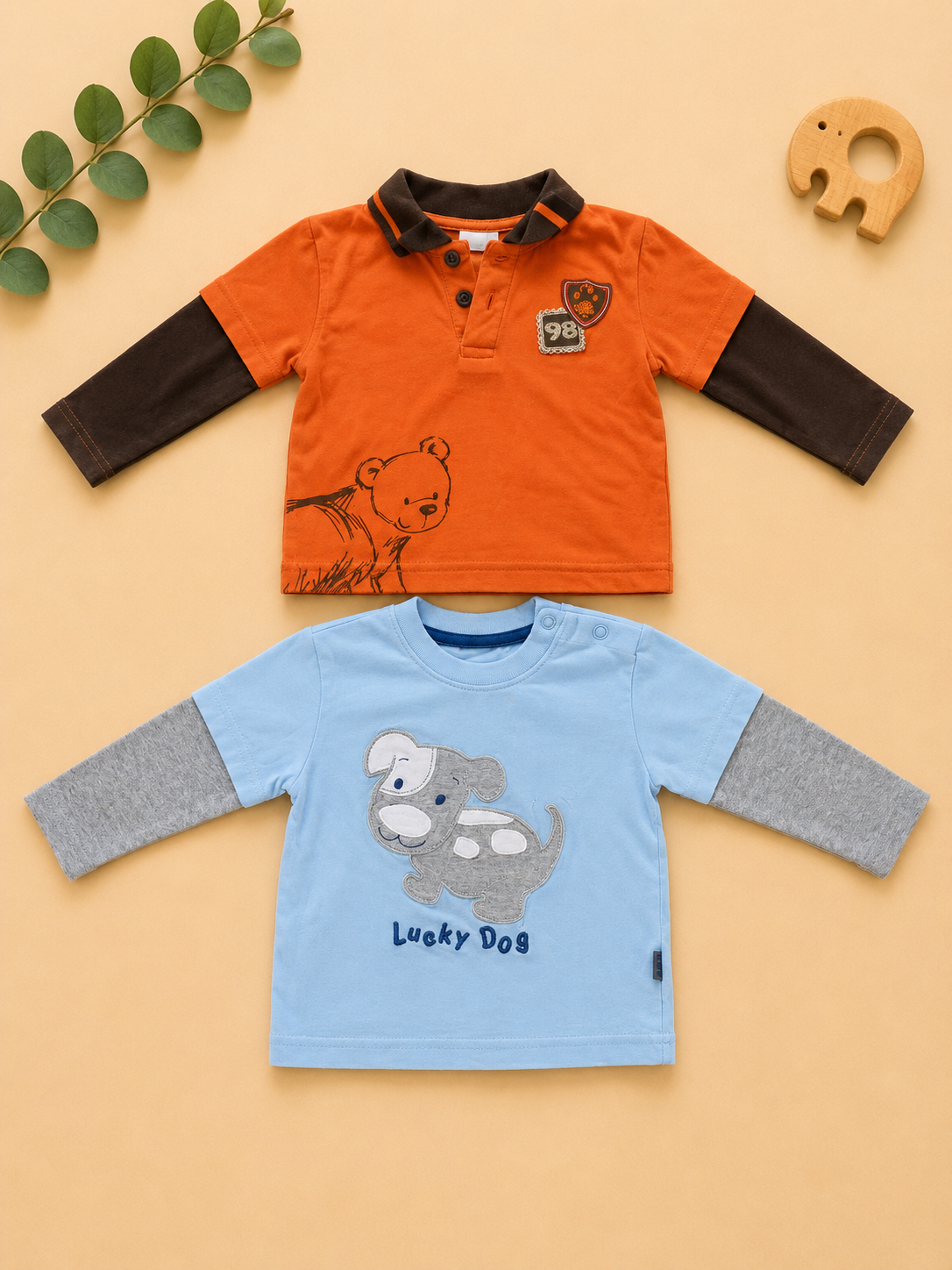 2er Langarmshirt Set Lucky Dog