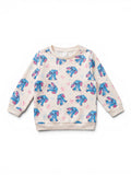 Sweatshirt mit Elefanten-Print