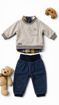 Stylisches 3-teiliges Outfit für kleine Entdecker