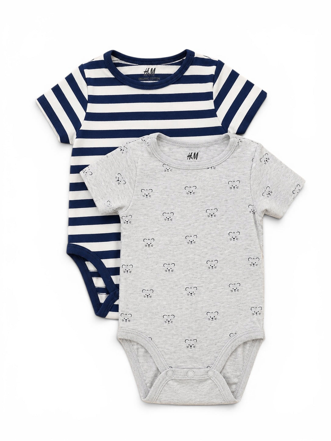 H&M 2er-Set Kurzarmbodys