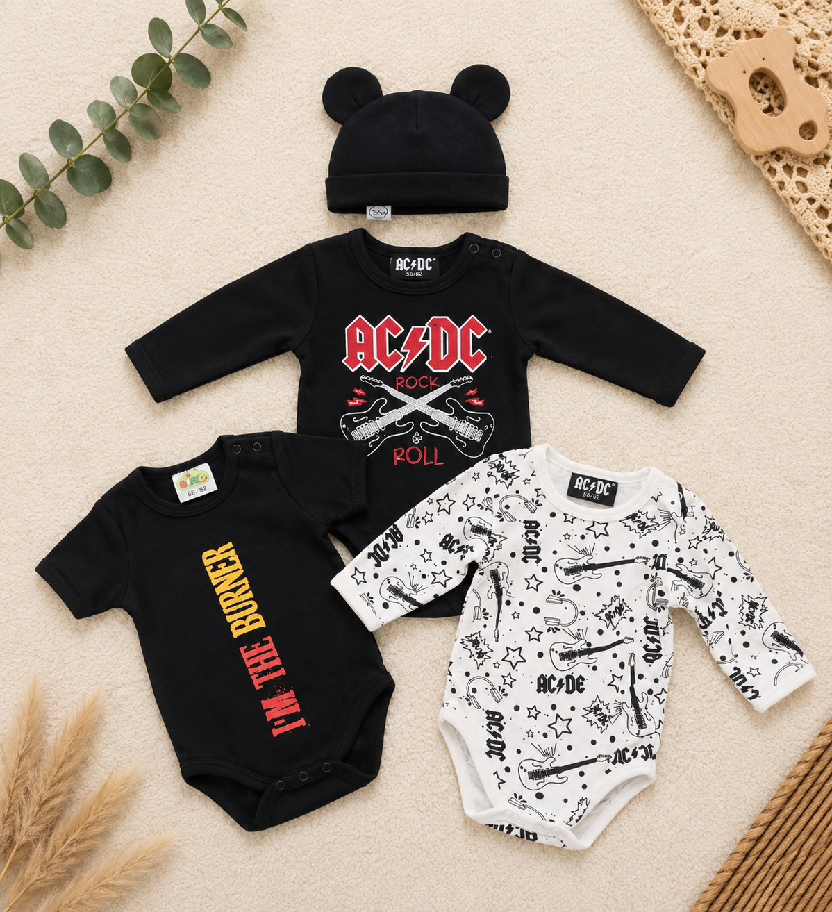 Rock Baby Body Set AC/DC