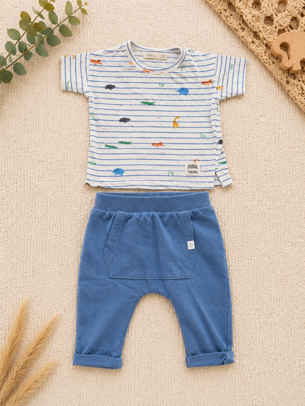 Baby Outfit Set Animal Friends