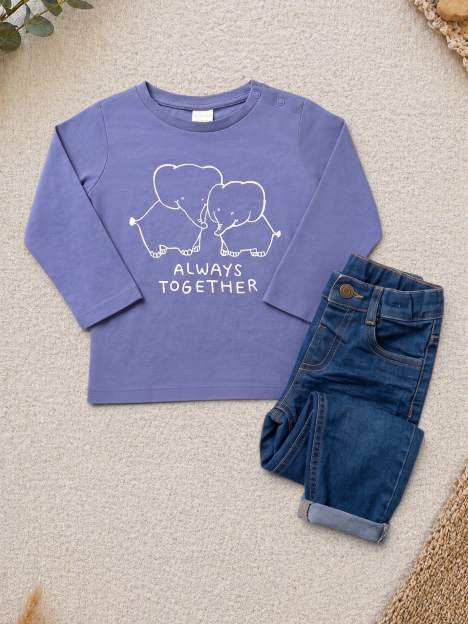 H&M Langarmshirt mit Jeans