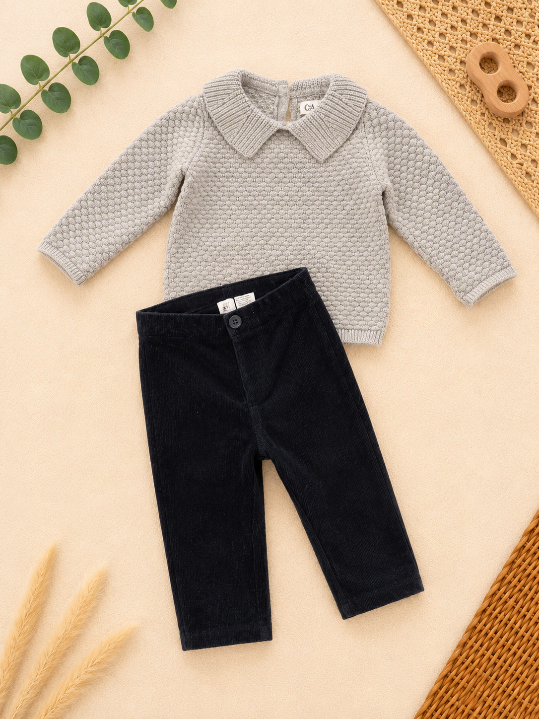 Set Strickpullover & Cordhose C&A/H&M