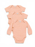 Smile Body Set Gestreift Rosa