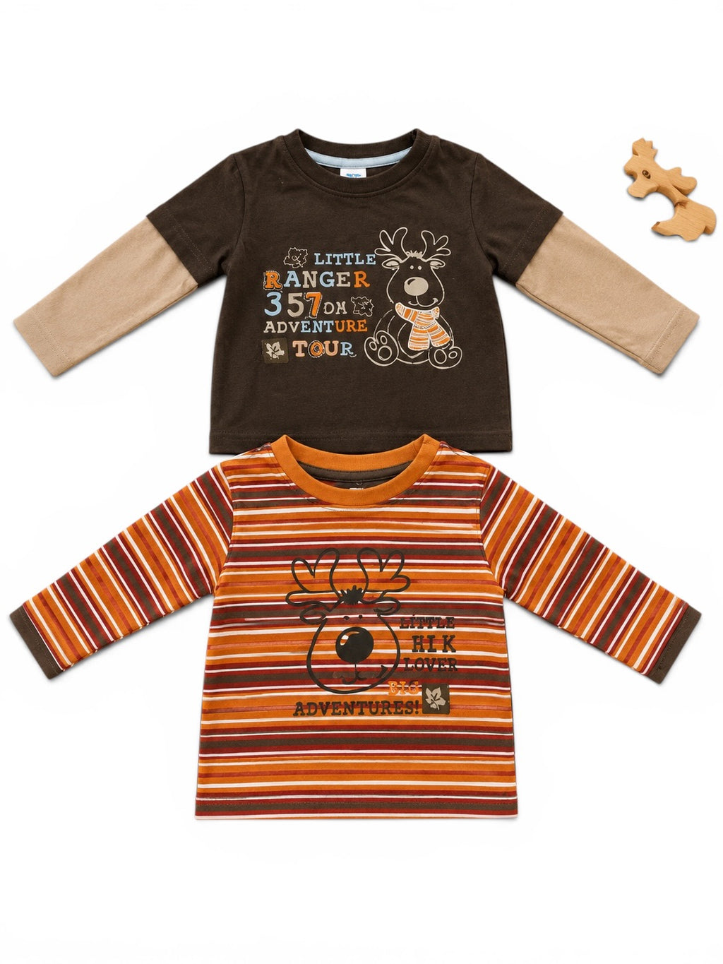 Langarmshirt Set Elch