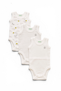 3er-Set ärmellose Babybodys