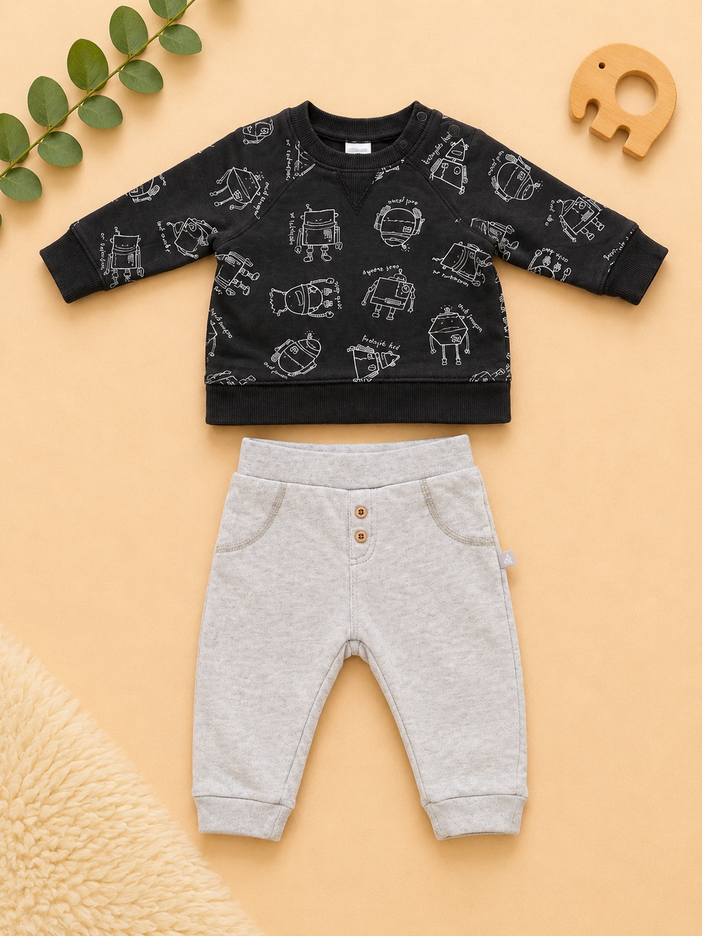 H&M Sweatshirt Set Roboter