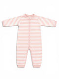 H&M Schlafanzug Gestreift Rosa