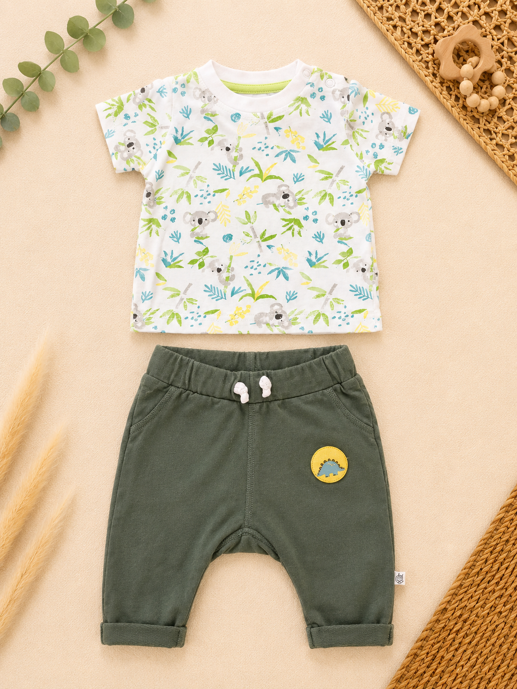 Baby-Set Koala Grün 2-teilig