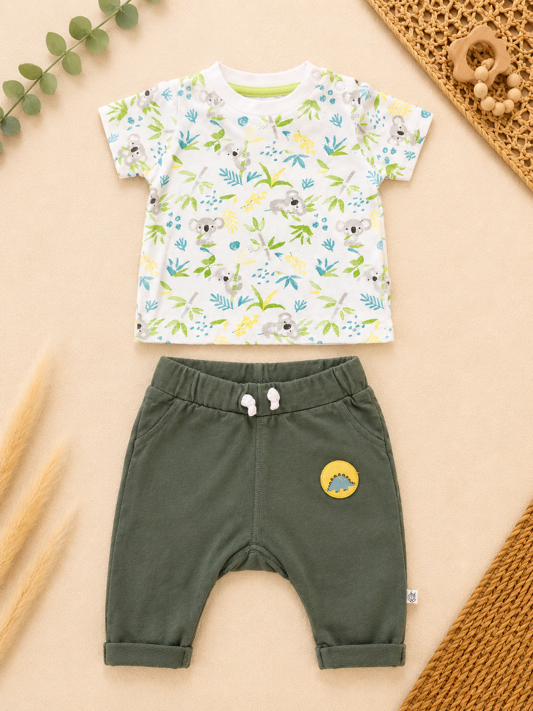 Baby-Set Koala Grün 2-teilig