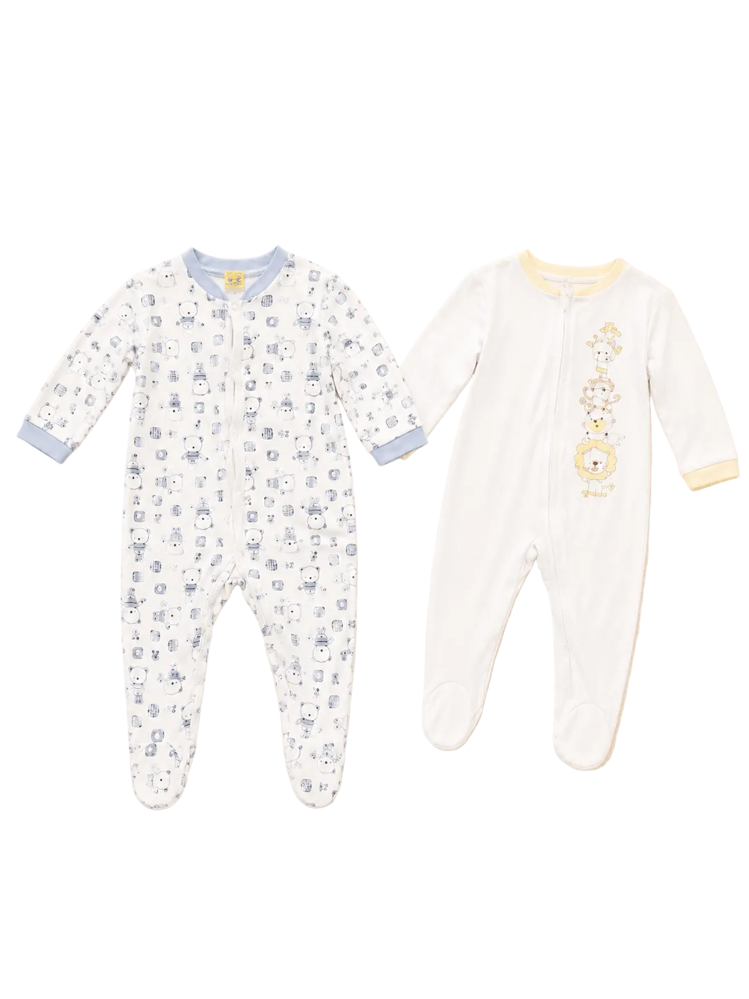 Baby Schlafanzug Set mit Tiermotiven