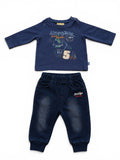 Baby Velours Set Elefant Beige