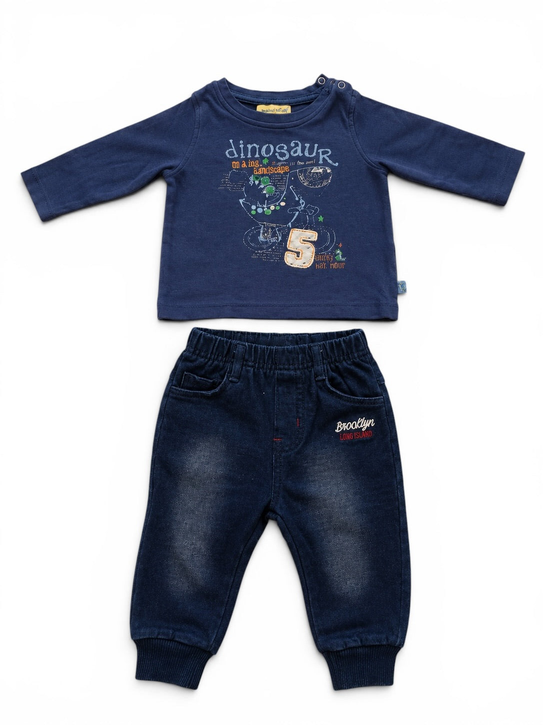 Baby Velours Set Elefant Beige