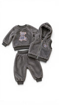 Kuscheliges 3-teiliges Babyset in Grau