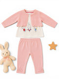 Set Cardigan & Hose Rosa