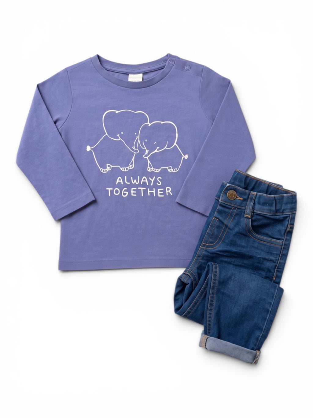 H&M Langarmshirt mit Jeans