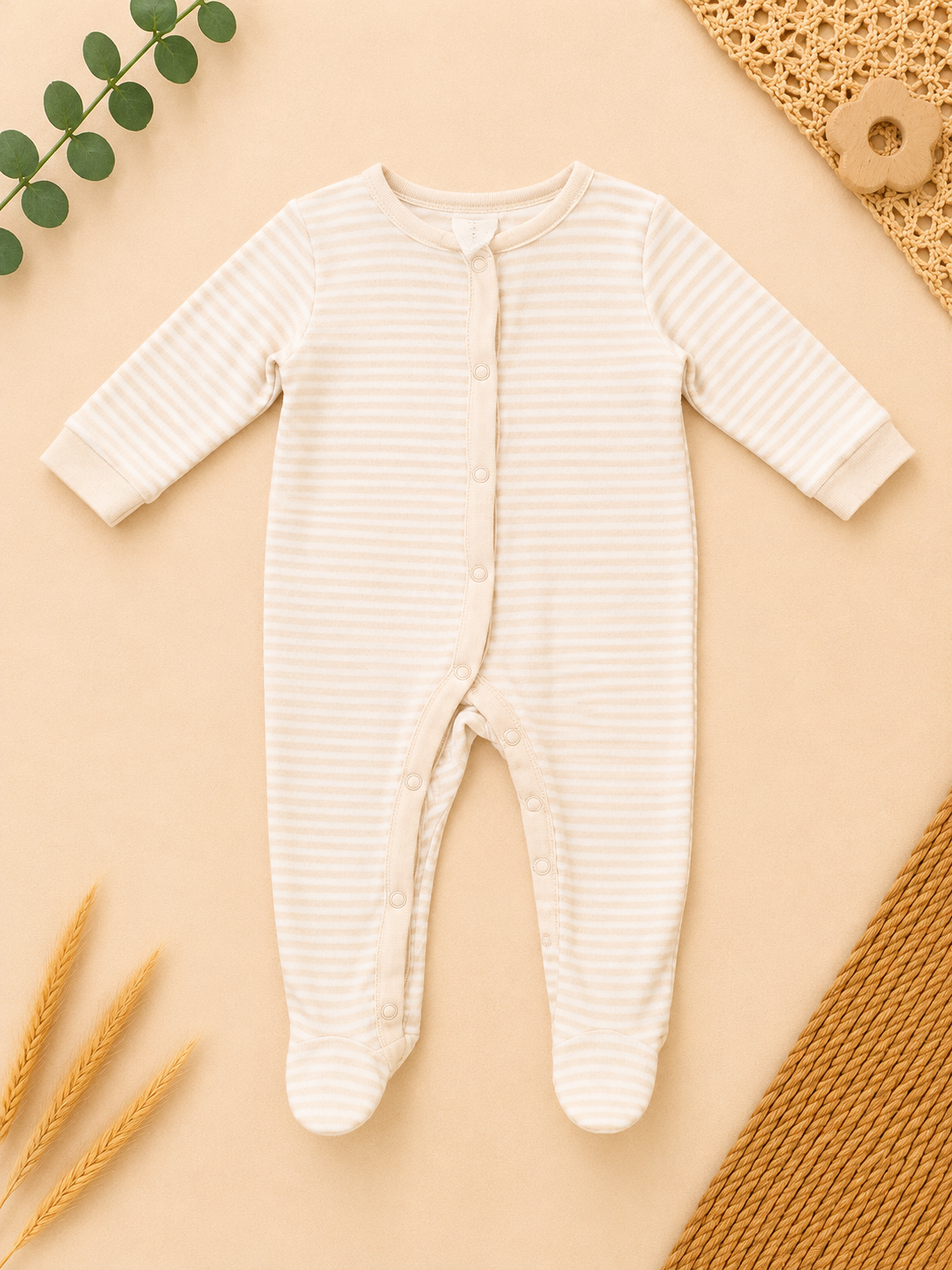 Baby Schlafanzug Gestreift